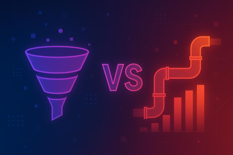 Sales Funnel vs Pipeline: Understand, Compare, Optimise